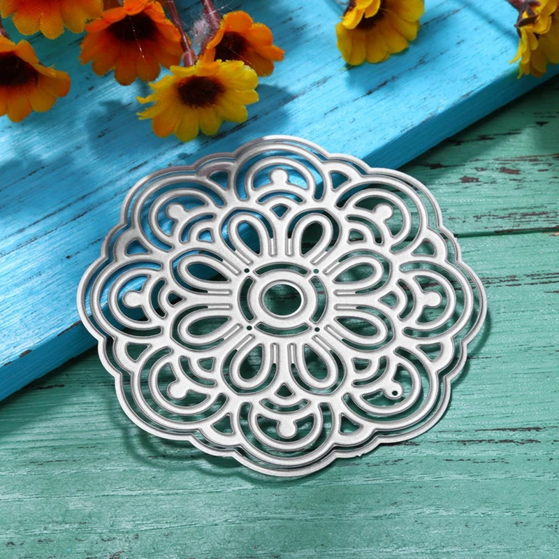 

Classical Flower Circle Metal Cutting Dies Stencils For DIY Scrapbooking Decorative Embossing Suit Paper Cards Die Cuts Template
