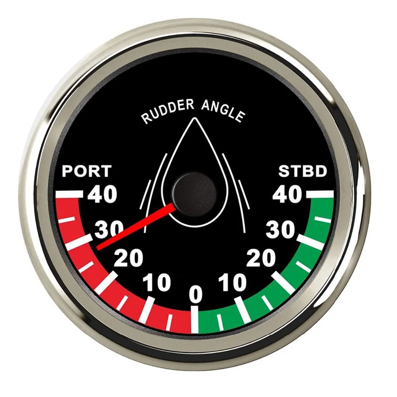 Индикатор угла руля морской лодки с датчиком 0-190 Ом 85 мм 3,35 дюйма 9-32 В 316L ободок