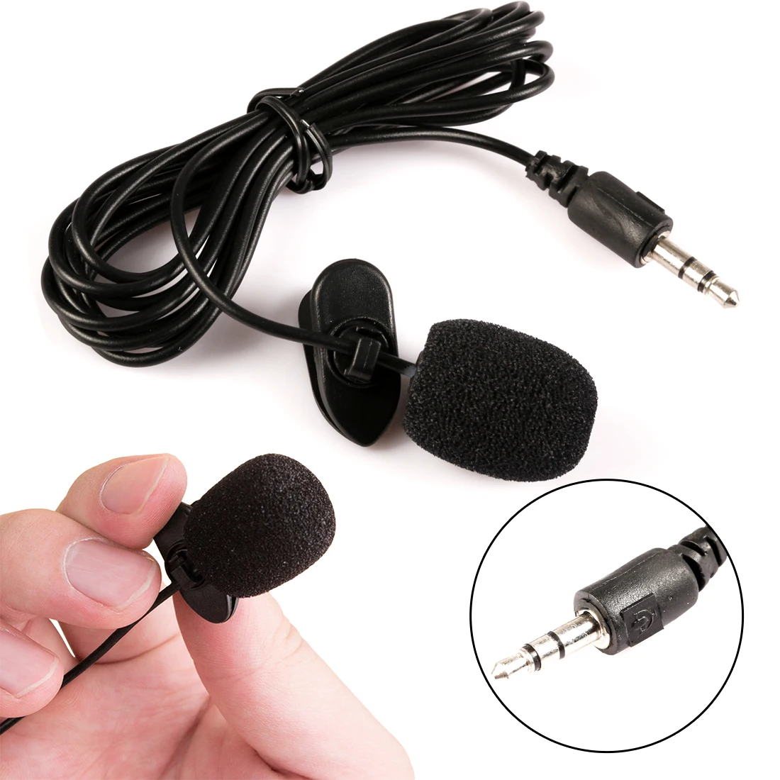 Marsnaska Hands Free клип на микрофон на Mic 30 Гц~ 15000 Гц Мини 3,5 мм рулевой нагрудные Lavalier для лекции преподавания