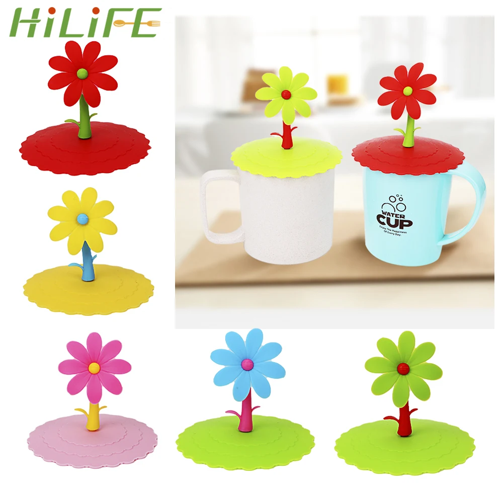 

HILIFE Cup Bottle Cap Tree Shaped Coffee Cup Suction Lid Silicone Novelty Gift Sealed Cup Cover Leakproof Dustproof