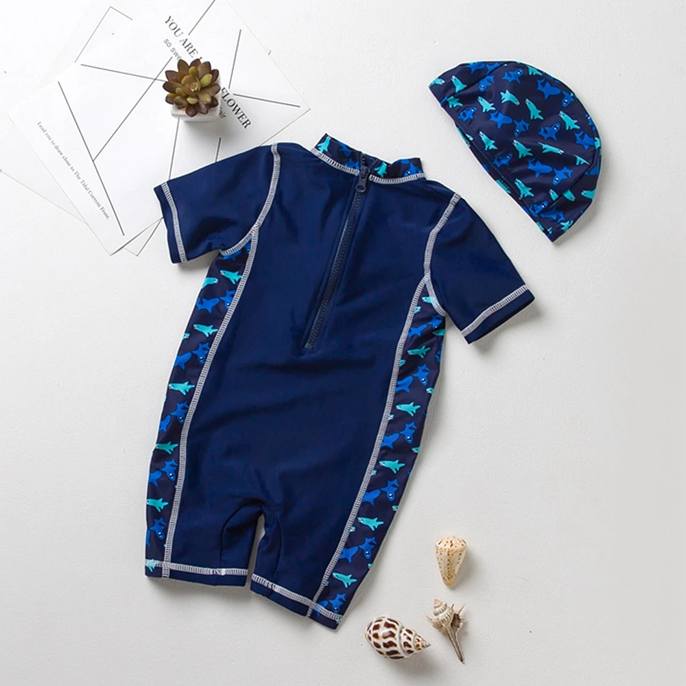 Chumhey 0-5 T العلامة التجارية طفل الفتيان ملابس السباحة فوق البنفسجية 50 + الشمس حماية قطعة واحدة الرضع ثوب السباحة بحر السباحة الغوص تصفح
