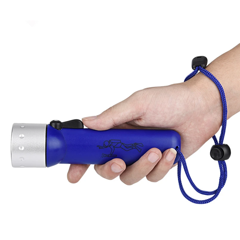 1PC High Quality Underwater 1200LM XM-L T6 LED Diving Flashlight Torch Lamp Light Waterproof AA Free Shipping F#N21 (1)