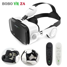 Original BOBO VR Z4 Leather 3D Cardboard Helmet Virtual Reality Goggles VR Glasses Headset Earphone Box
