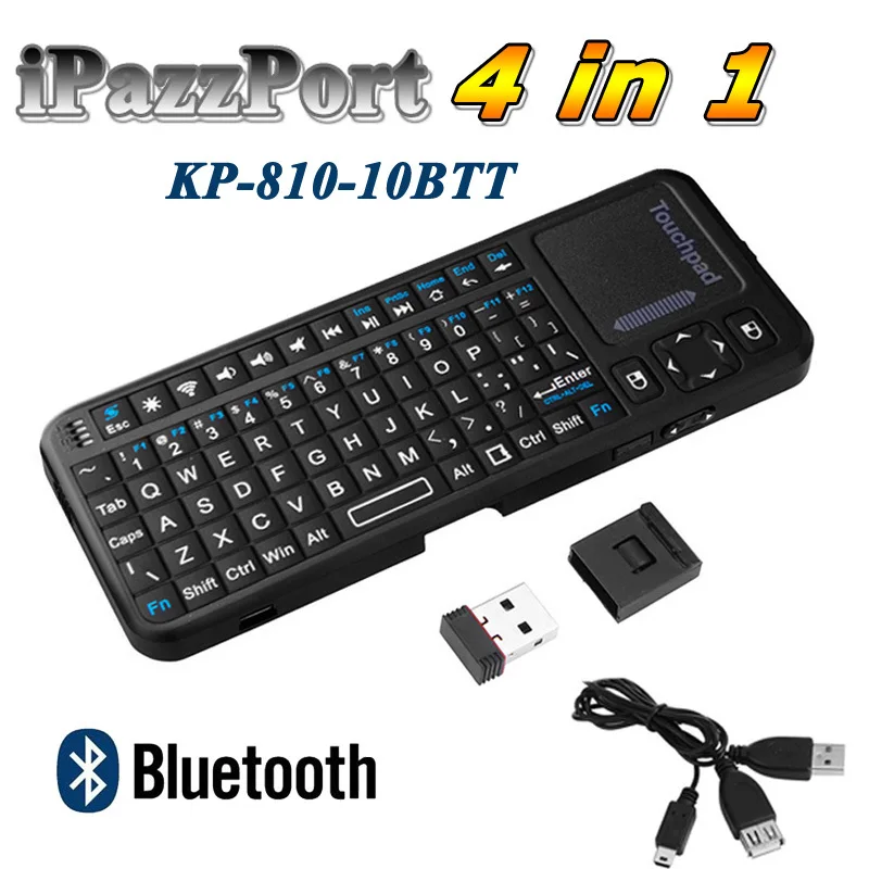 Mini Ipazzport 4 In 1 Kp81010btt Bluetooth 3.0 Wireless Handheld Full
