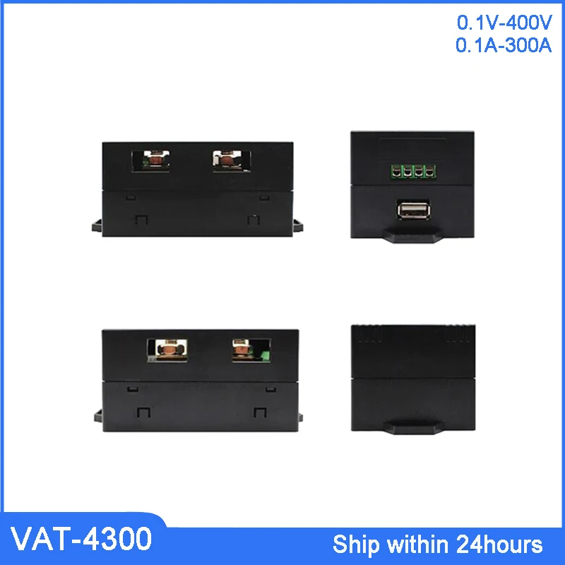 Счетчик кулона JUNTEK VAT4300 400 В А 24 48 В|Измерители напряжения| |