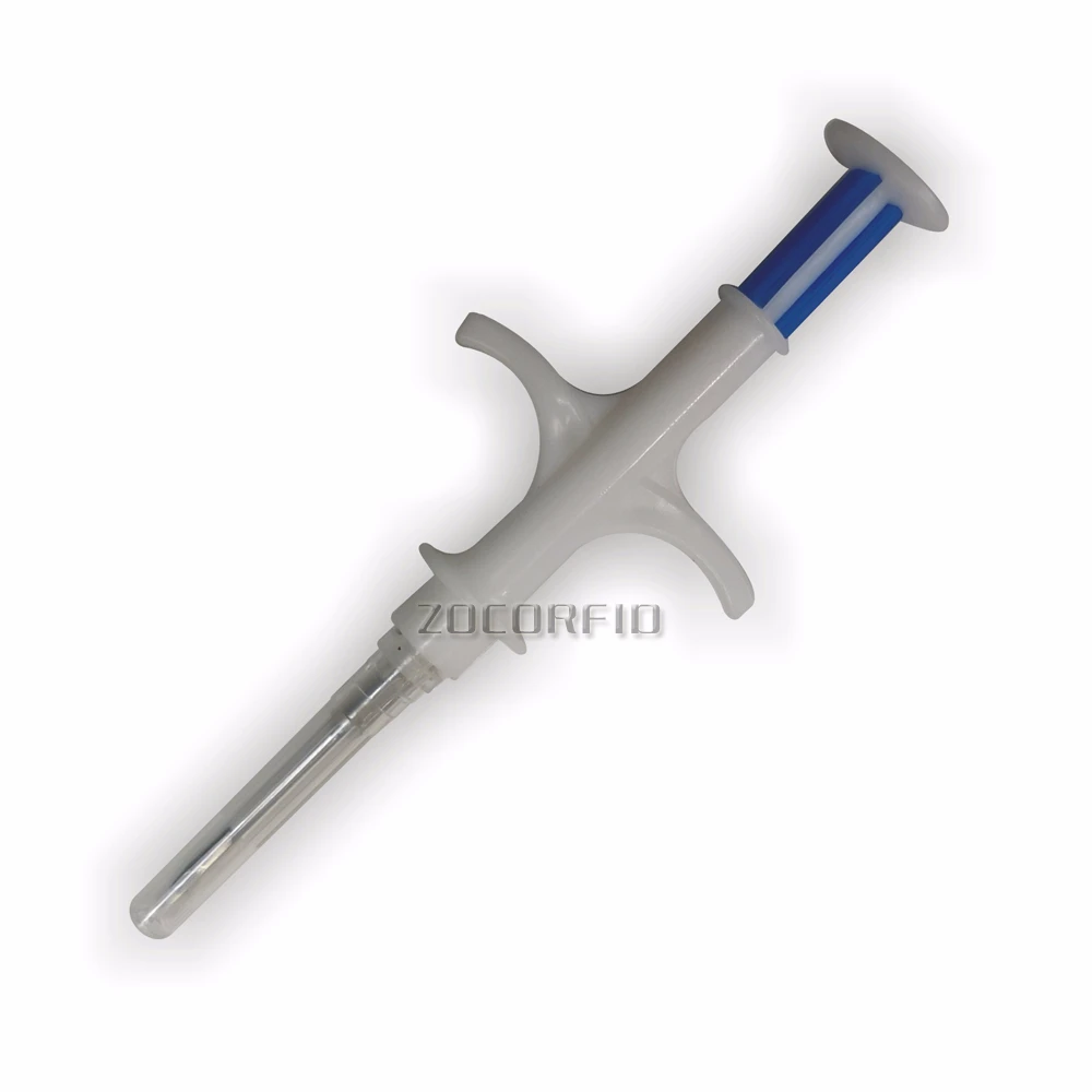 

10pcs/Lot Bio-glass FDX-B ISO11784/11785 Lf 134.2Khz animals Rfid Syringe With Chip 14*8mm
