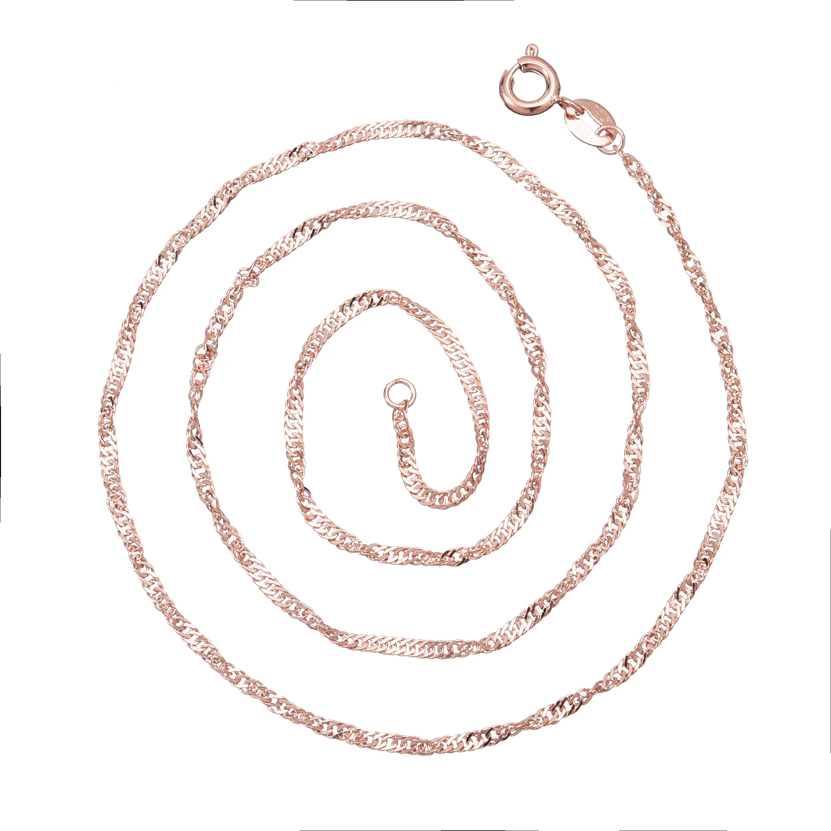 

2017 Fashion Gold/Rose Gold Wave Chain Necklaces Jewelry For Women New Statement Necklaces Collares Wholesale Jewelry