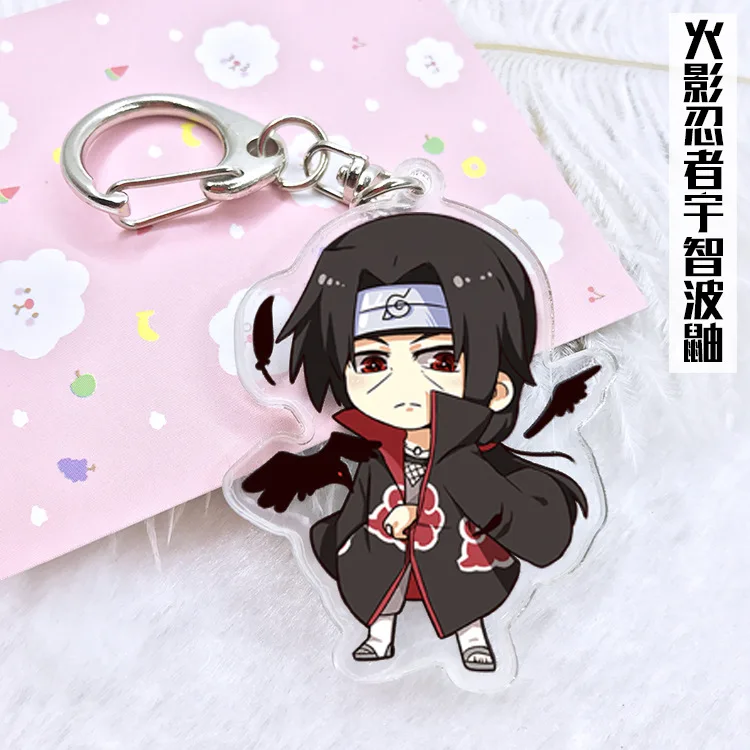 Naruto Sasori acrylic Keychain Key Ring Two faces Bag Ornament Keyring