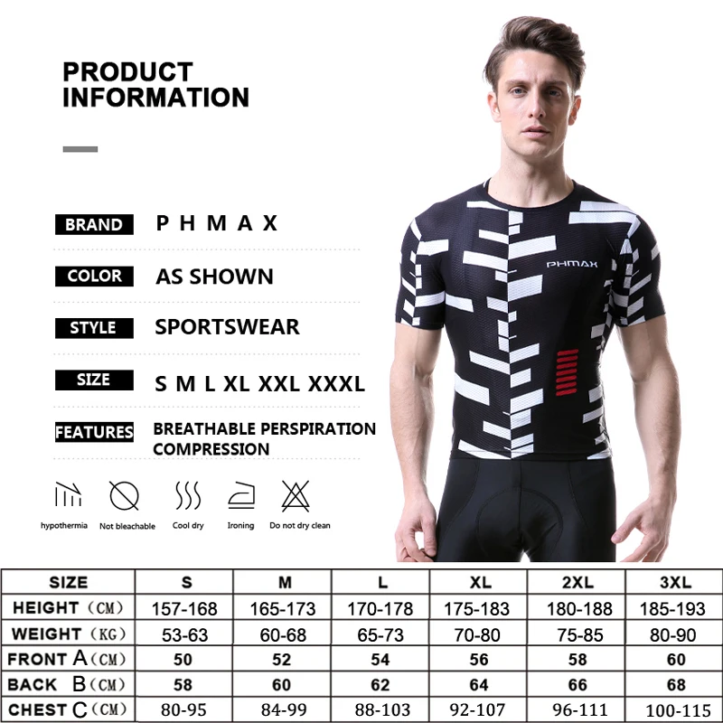 PHMAX Pro Superlight велосипед циклические базовые слои сетка для волос горный велосипед короткий рукав рубашка быстросохнущие велосипедные майки