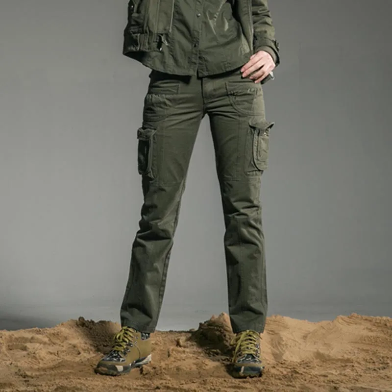 Свободный армейский бренд размера плюс, повседневные свободные штаны-карго для бега, женские армейские зеленые комбинезоны, брюки полной длины Gk-9366A