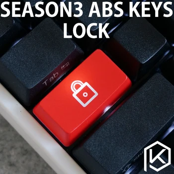 

Novelty Shine Through Keycaps ABS Etched, Shine-Through light lock black red 1.75u capslock custom mechanical keyboard
