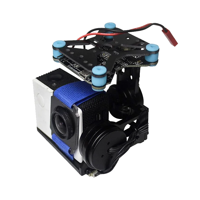 

1Set Ultralight 2-axis Mini Gimbal Kit FPV Aerial Photography PTZ 108G Metal 2206/100T Brushless GOPRO3/GOPRO4 CNC Gimbals