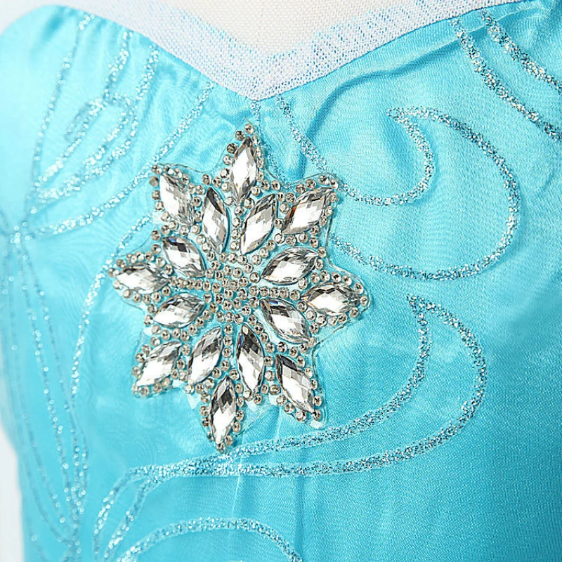 Snow Queen Elsa Dresses and Princess Anna Elsa Dress for Girls | Cosplay Vestidos | Perfect for Birthday Parties | Kids Girls Clothing | Elsa Set image 5