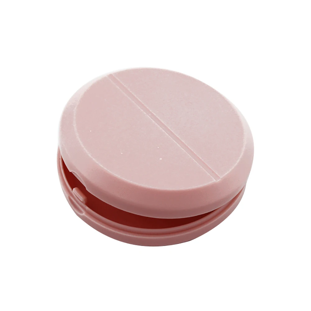 Joylife Портативный Путешествия Pill Cutter сплиттер разделитель коробка для хранения медицина Cut контейнер - Цвет: Розовый