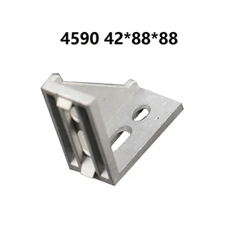 

1Pcs 4590 42x88x88mm European Corner Fitting Angle Aluminum 45 X 90 L Connector Bracket Fastener Industrial Profile