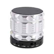 Mini Altavoces Bluetooth Portátiles de Metal de Acero Smart Wireless Speaker Manos Libres Con Radio FM Soporte Para Tarjetas SD Para el iphone