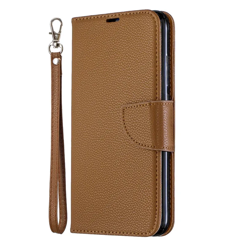 Huawei P Smart Z Case Huawei P Smart Case Leather Flip Wallet Cover on for Huawei P Smart Z PSmart PSmartZ Phone Cases - Цвет: Коричневый