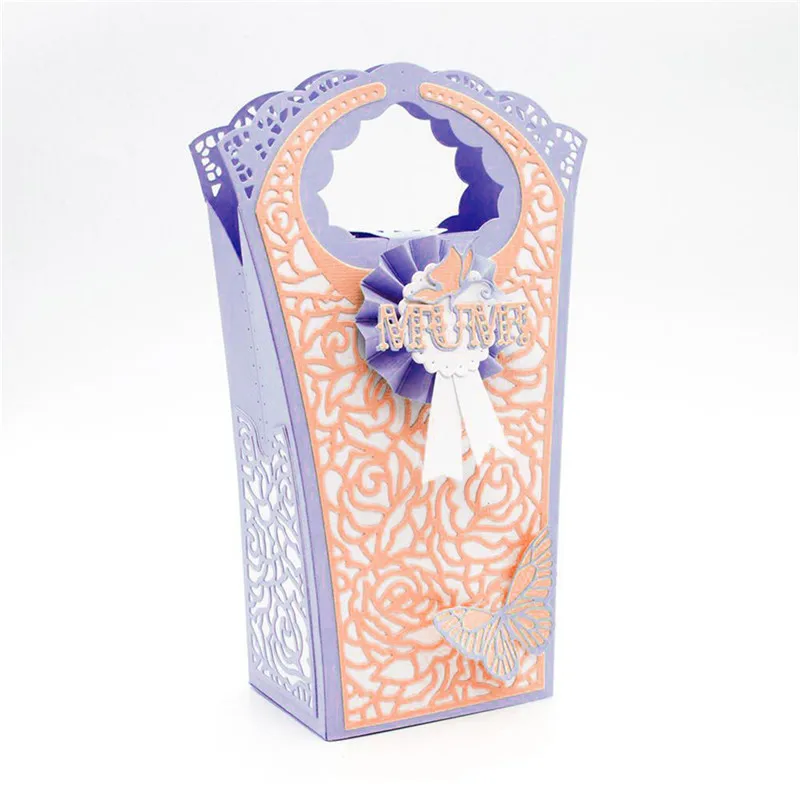 

Julyarts New 2019 5Pcs/lot 210*147MM Metal Cutting Dies Dies Scrapbooking Craft Dies Metal Cutting Die Card Ablum Lace Gift Bag