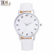 TANGKA new fashion branded watch women watches quartz white clock needle buckle leather strap Watch for women Birthday gift