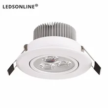 1 шт 1 W 3 W 4 W 5 W 7 W жилых Dimmabl светодиодный светильник Теплый Природа чистый белый утопленный Светодиодный точечный светильник AC110V 220 V