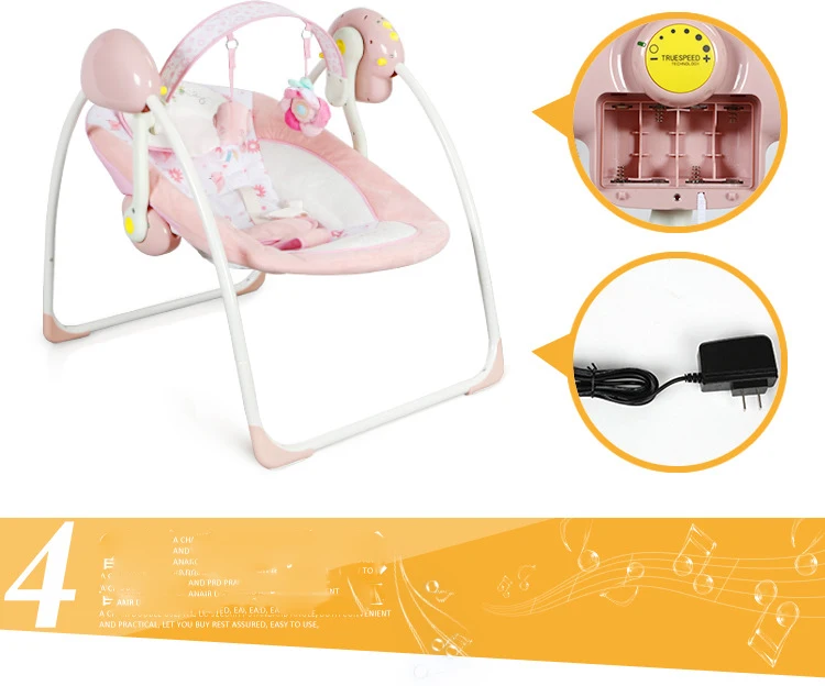 Safety Baby Rocking Chair Electric Cradle Children Sleepy Baby Artifact Cradle Bed Baby Comfort Recliner