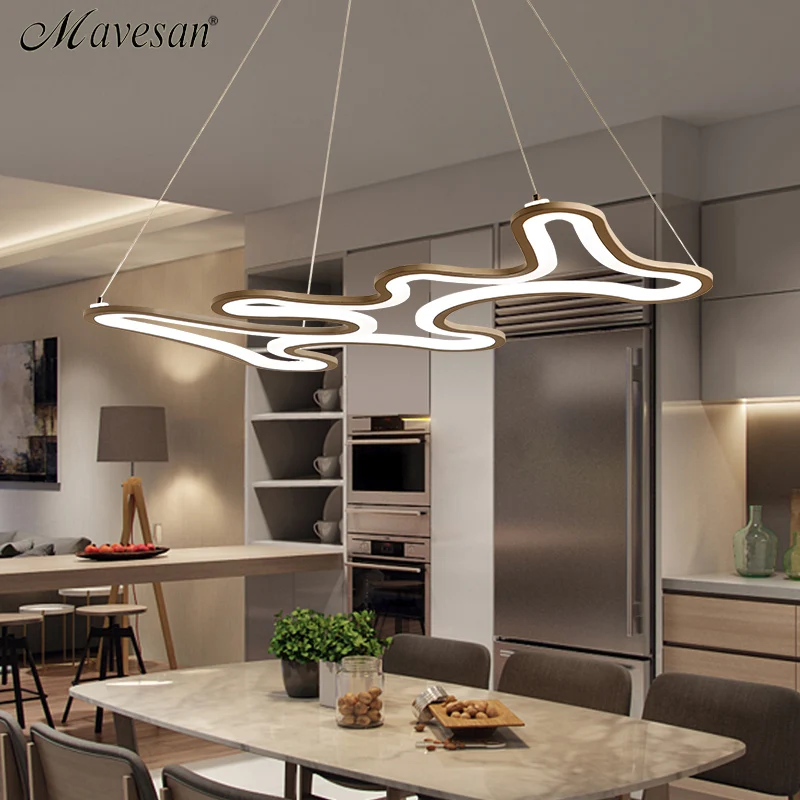 Leaf LED Pendant lights Modern Kitchen Acrylic Suspension Hanging ... Leaf LED Pendant lights Modern Kitchen Acrylic Suspension Hanging ...