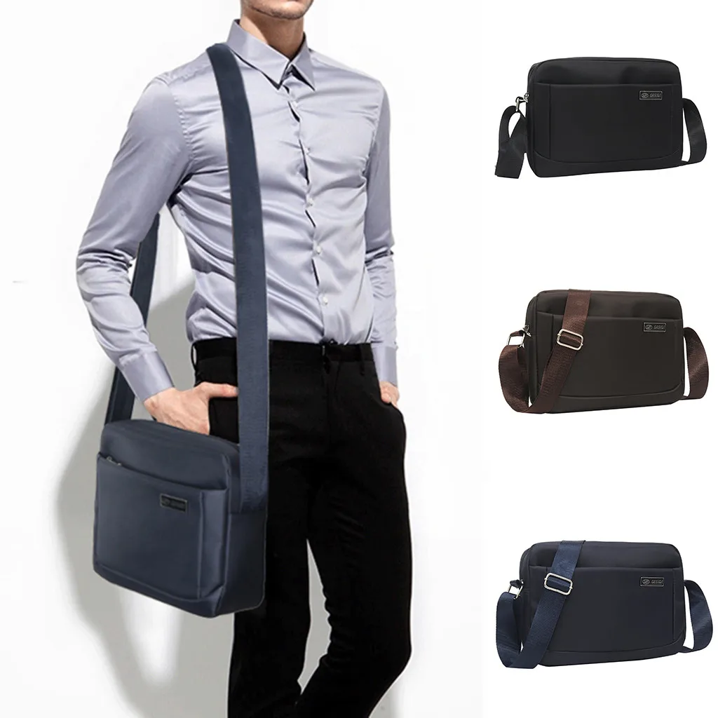 

Men's Fashion Casual Solid Color Business Shoulder Bag crossbody bags for men Outdoor Messenger Bags bandolera hombre#35#30