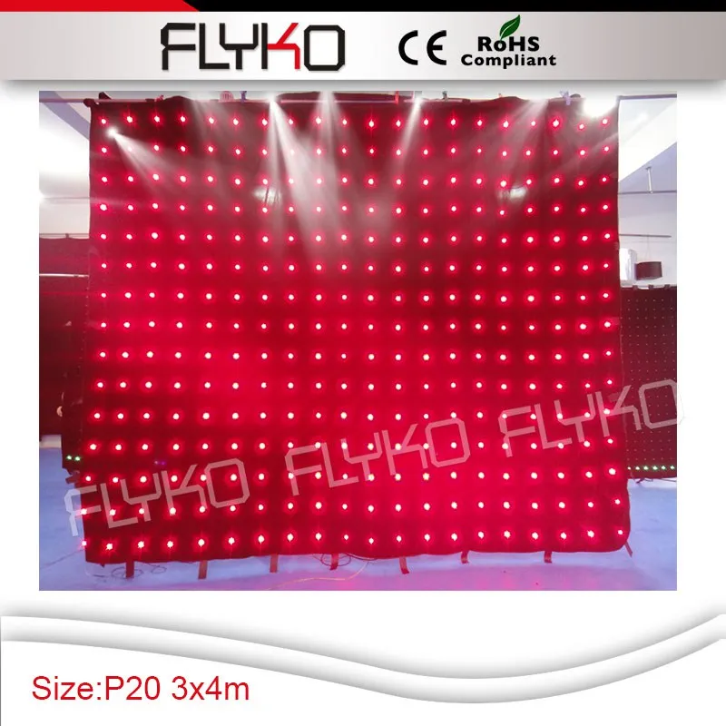 

CE RoHS Flyko stage LED video Stage curtain