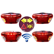 Q-LITE Safety LED Multi-Function Wireless Bike Brake Indicator Tail Rear Light Bicycle Carrier Rack Rear Lights Remote Control