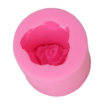 

3D Rose Flower Form Cake Silicone Molds Cookie Cutter Soap Fondant Confeitaria Moulds Kitchen Pastry Cake Decorating Tools