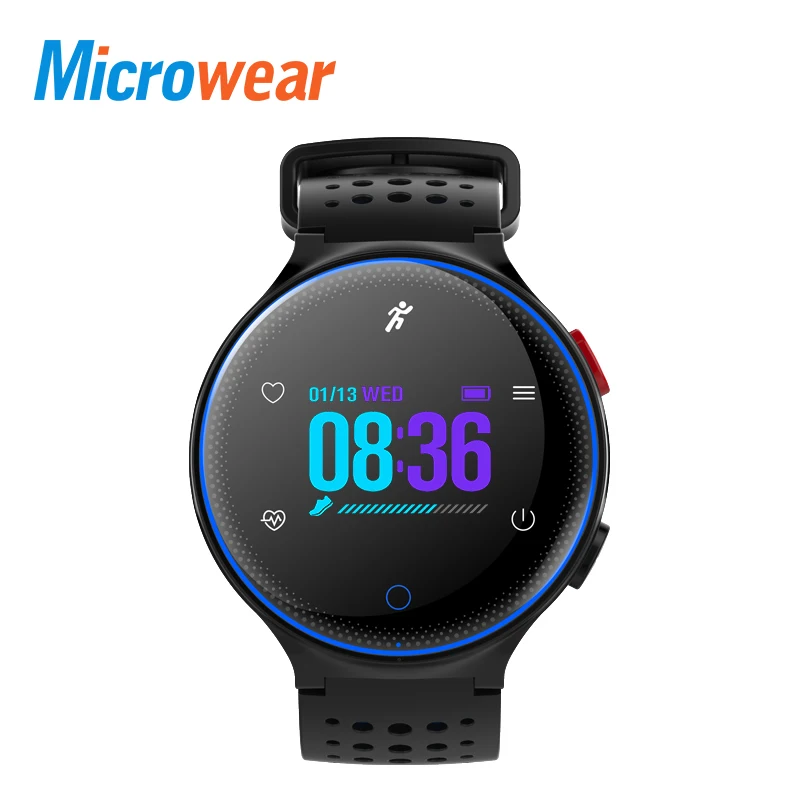 

Microwear X2+ Smart Bracelet Waterproof IP68 Blood Pressure Oxygen Heart Rate Monitor Wristband Fitness Track Color Screen