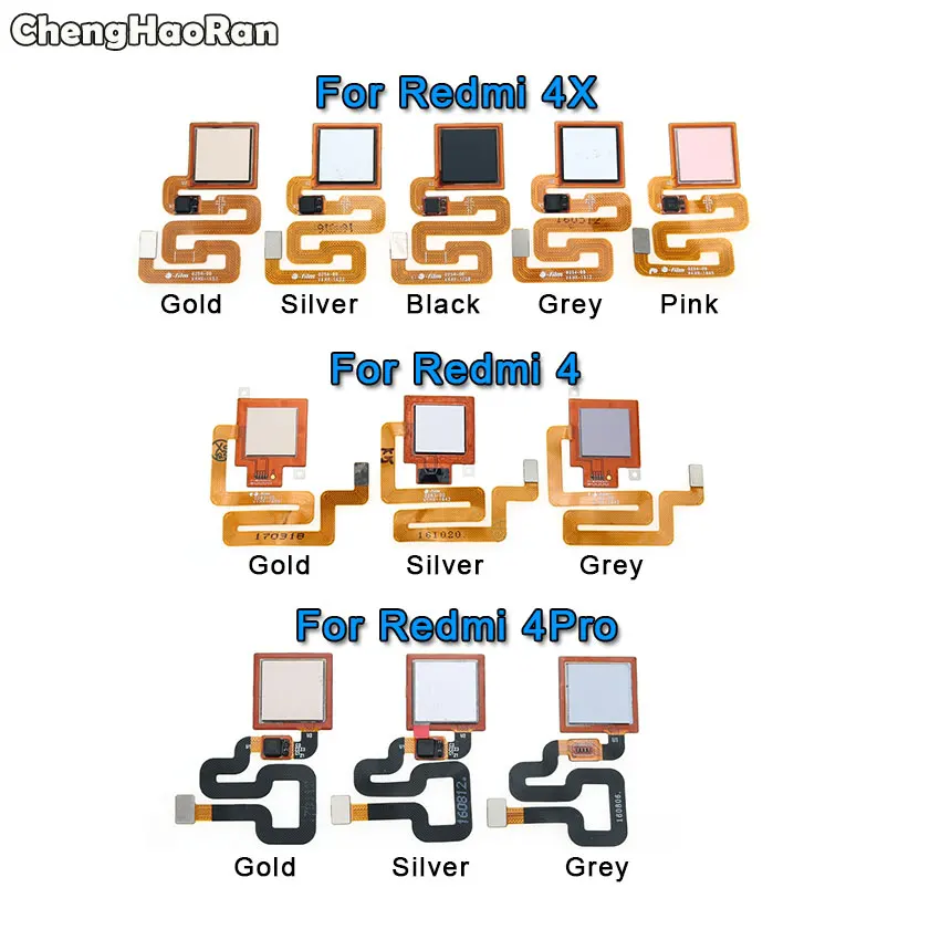 

ChengHaoRan Touch ID Fingerprint Sensor Scanner Flex Cable For Xiaomi Redmi 4 4X 4 Pro Prime Back Home Return Button Key Parts