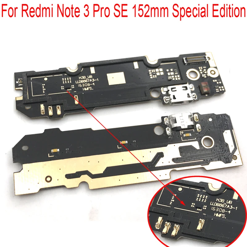 10 шт./лот для Xiaomi Redmi Note 3 Pro SE 152 мм специальное издание USB порт зарядки Микро