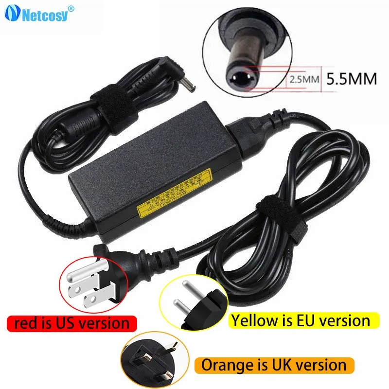 

Netcosy New 19V 3.42A 65W 5.5*2.5 mm AC Adapter Power Charger For Asus X550V450C Y481 Laptop