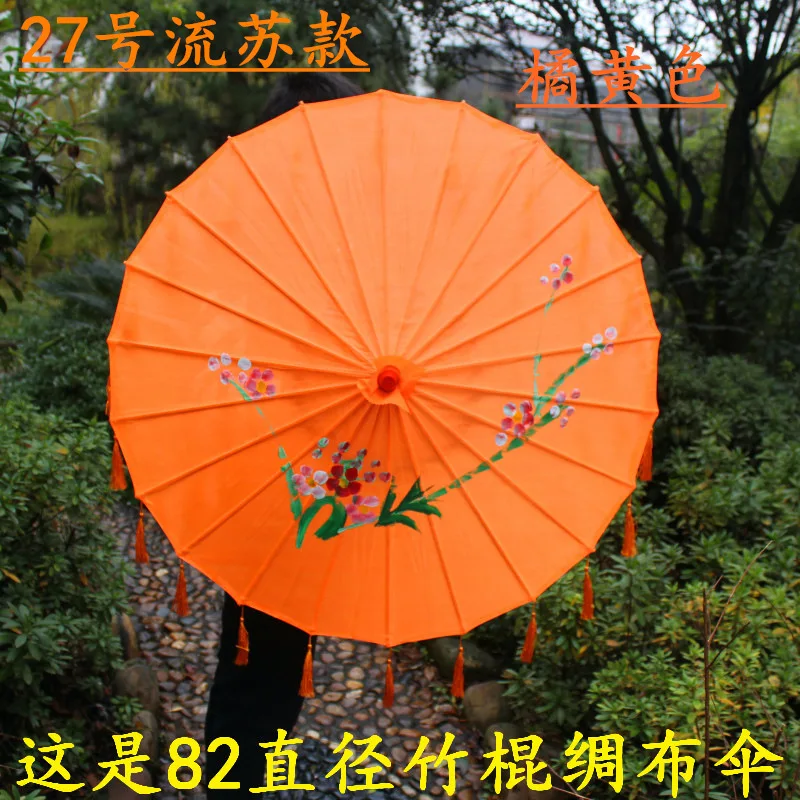 Шелковый непромокаемый классический в стиле ханьфу смазанный бумажный зонтик для фотосъемки реквизит танцевальный зонтик винтажный зонтик косплей китайский макияж часть