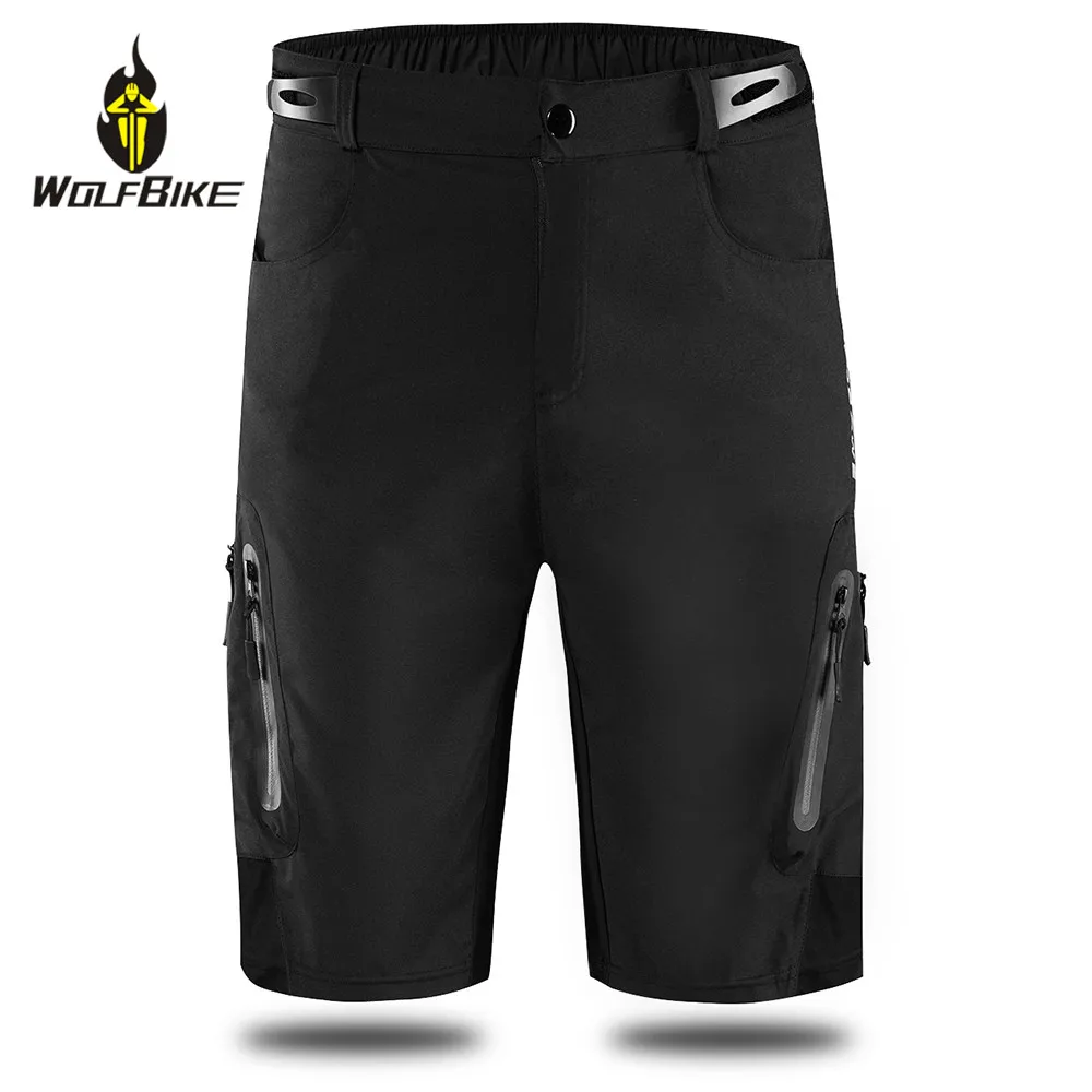 

Wolfbike No Pad Men's Cycling Shorts Summer Outdoor Sports Breathable Bicycle Downhill Riding Male MTB Bike Knee Pants Shorts