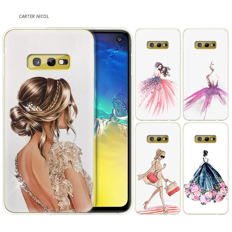 

Silicone Case for Samsung Galaxy S10 S10e S8 S9 J4 J6 A6 A8 Plus 5G M30 M20 M10 A50 A30 A10 Cover Paris Girl Summer Legs Travel