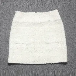 Ziwwshaoyu Мода Весна Ретро мини-юбка полноценно твид метр вашей юбка короткая женская темперамент юбка/шелковая подкладка
