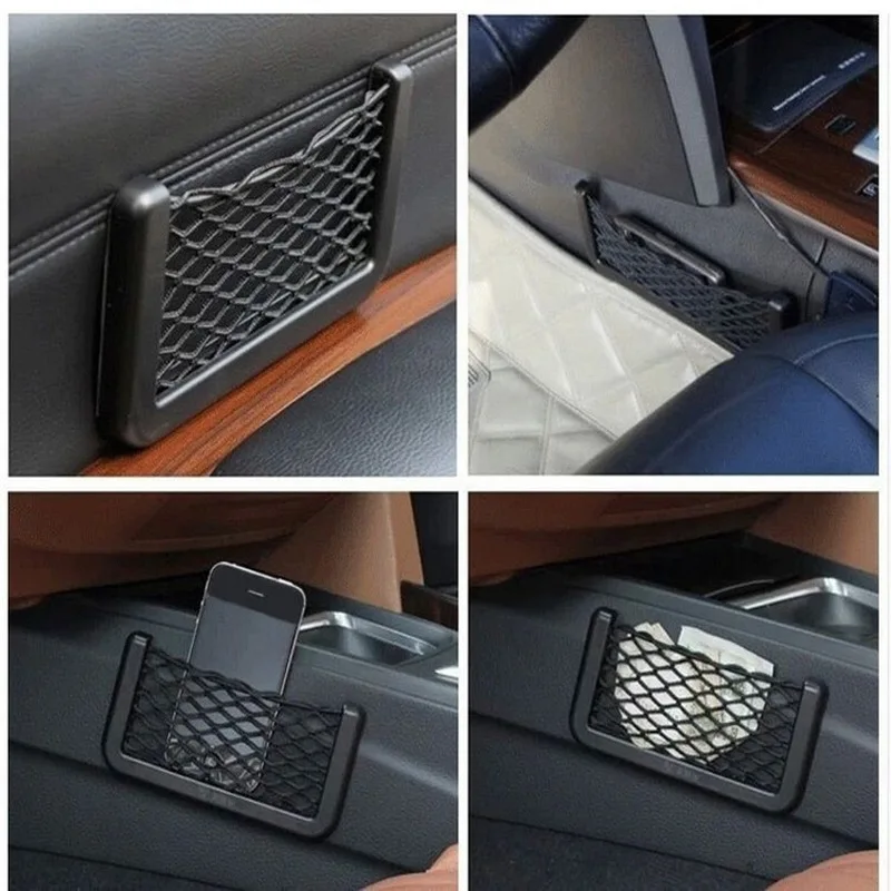 DIDIHOU чехол на заднее сиденье автомобиля сетчатый органайзер для хранения телефона сумка для украшения автомобиля багажник сиденье эластичная сетчатая Сетчатая Сумка-пакет для хранения
