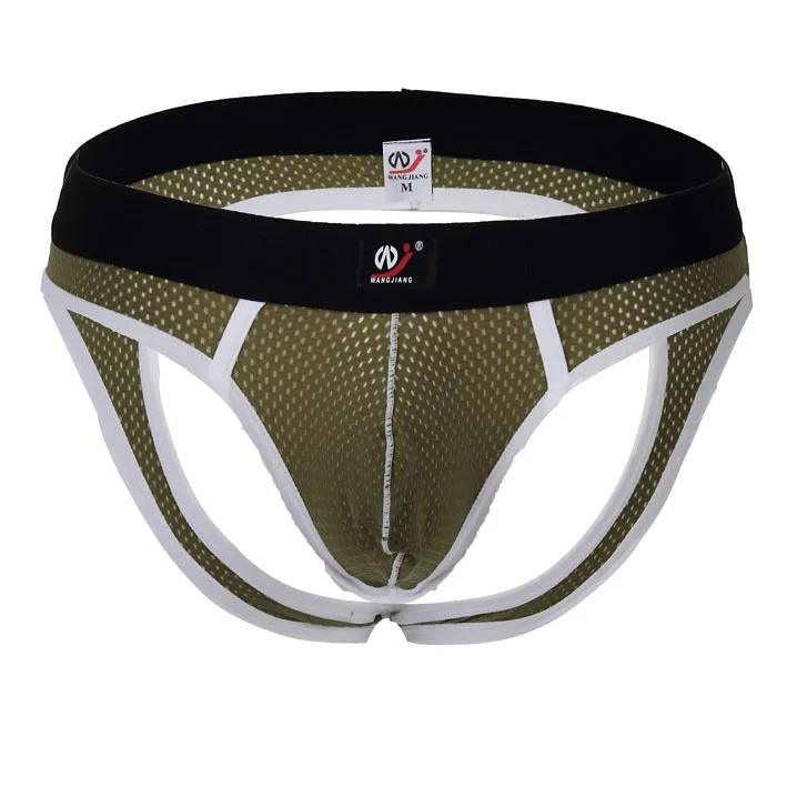 Mesh high quality Mens Jockstrap Penis pouch Breathable Low waist Sexy