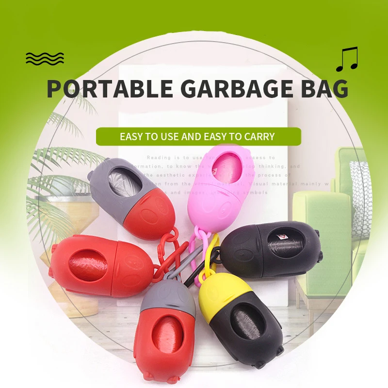 

@HE 1pc Practical Pet Dog Poop Bag Dispenser Penguin Shape Waste Garbage Hold Poop Bags Pick Up Bag Dogs Trash Cleaning Supplies