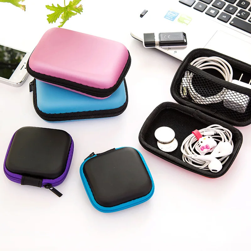 

Earphone Wire Organizer Box Data Line Cables Storage Box Case Container Headphone Protective Box Case Container Headphones Box
