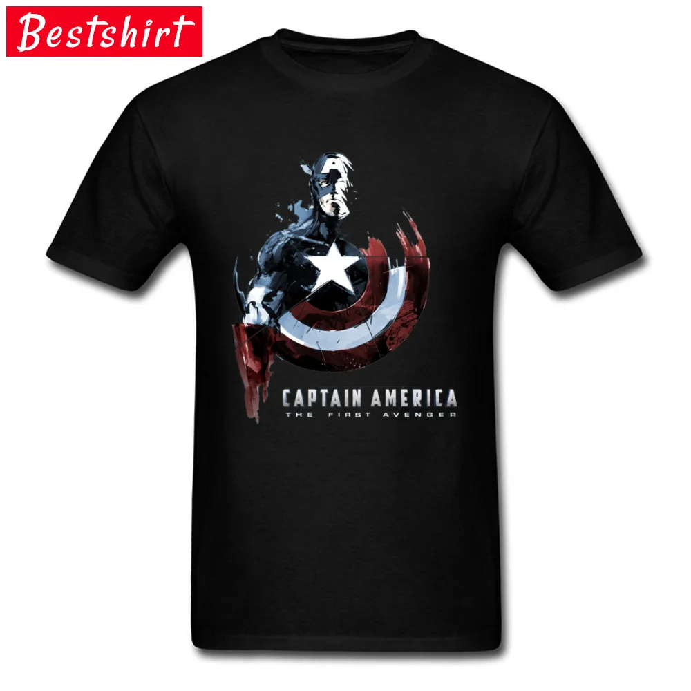 

ACDC Marvel Captain America Shield Cool Tops T Shirts Superman Infinity War League Men's Tshirts Father Day The First Avenger