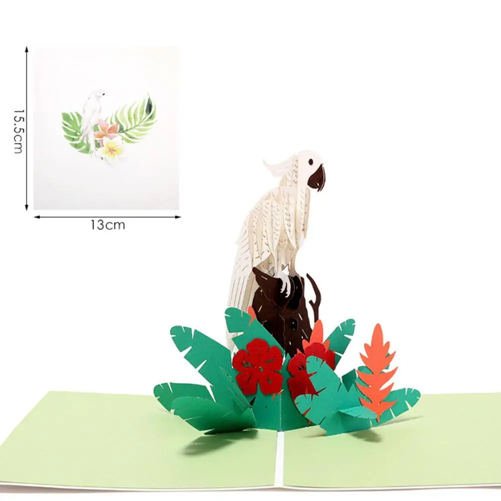  Creative 3D Up Tulips Flowers Greeting Card Christmas Birthday New Year Invitation Drop shipping - 32903940674