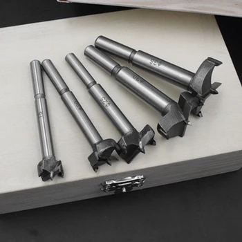 

Forstner Wood Drill Bit Self Centering Hole Saw Cutter Woodworking Tools Set 15mm,20mm,25mm,30mm,35mm Forstner Drill Bits
