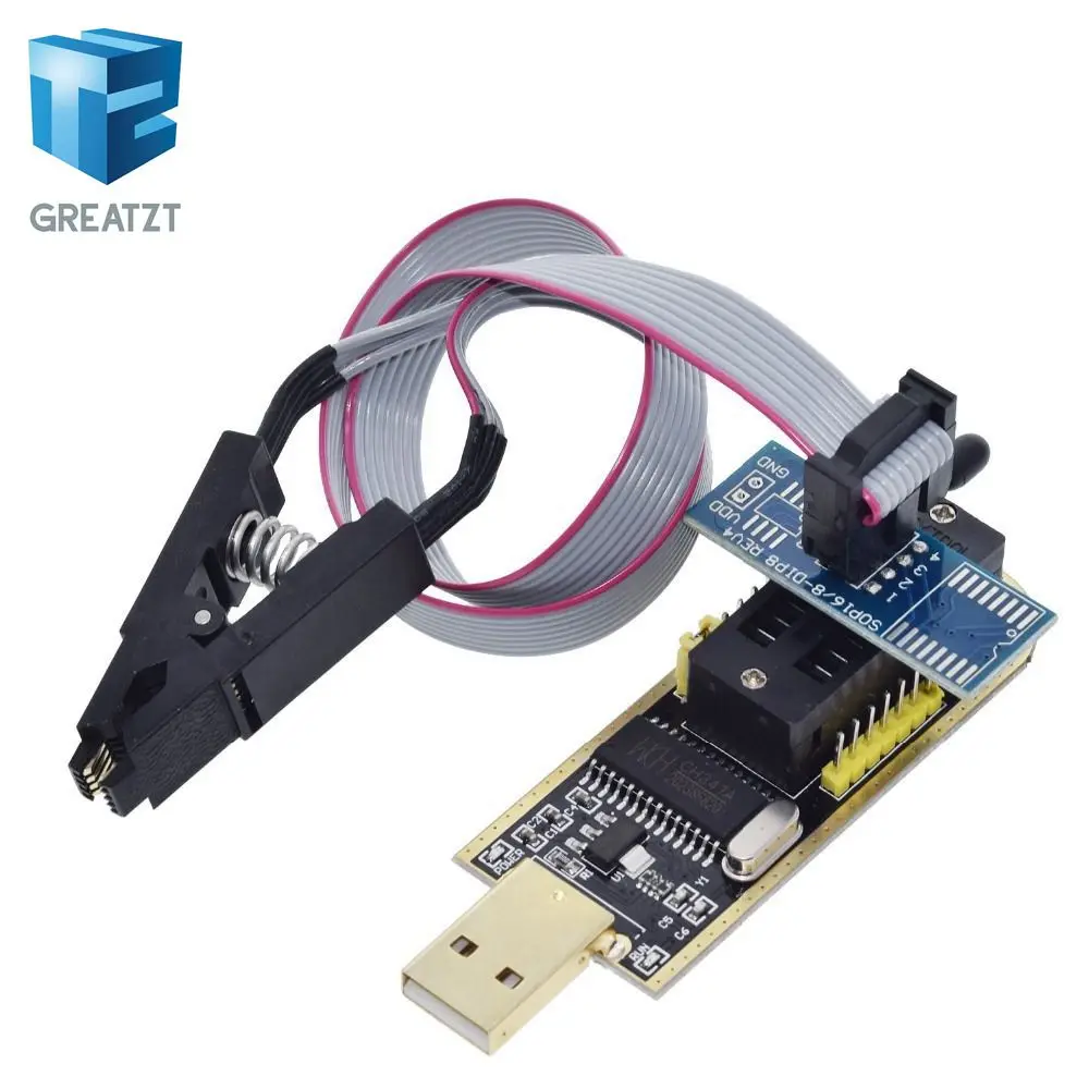 GREATZT CH341A 24 25 Series EEPROM Flash BIOS USB Programmer Module
