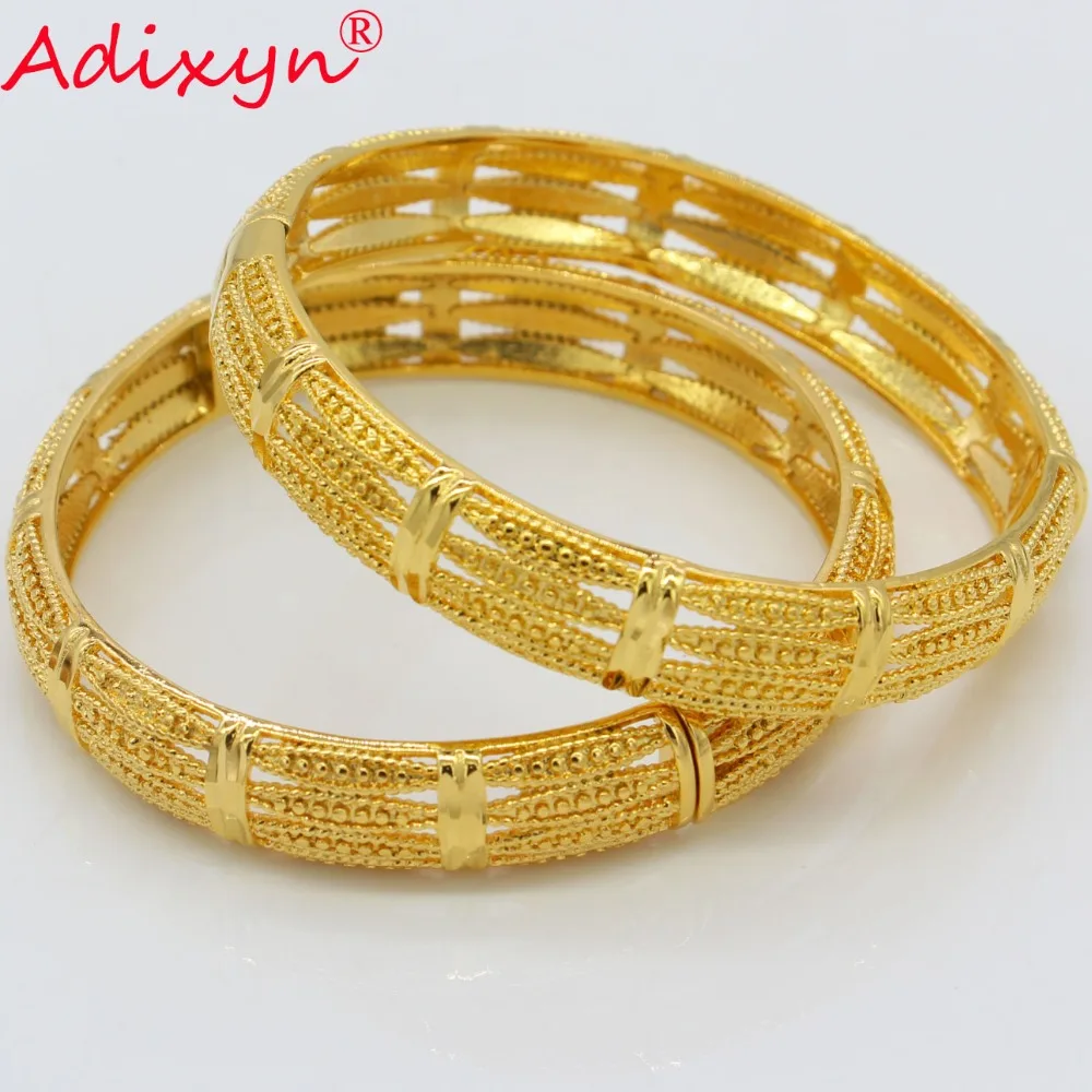 Adixyn Дубай свадьба(можно открыть) Браслеты для женщин Африканский/Ближний Восток/Арабский золотой цвет ювелирные изделия Модные подарки N072406