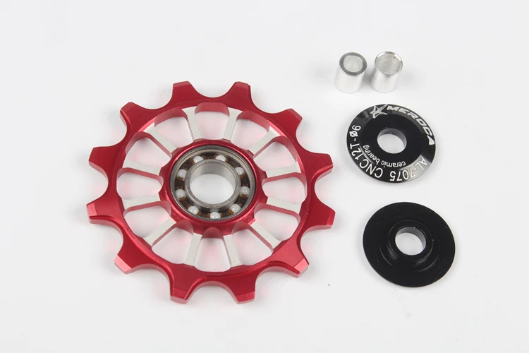 

mountain Road Folding bike Ceramics 12T Jockey Wheel Derailleur Pulley Positive Negative Gear Alloy Guide Bearing 11 speed