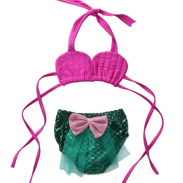 

2Pcs Kid Baby Girls Little Mermaid Swimwear Costume Bikini Bathing Suit Hot