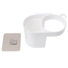 Пластиковые липкие волосы подставка для сушилки настенный клей крепление Ванная комната полка для фена